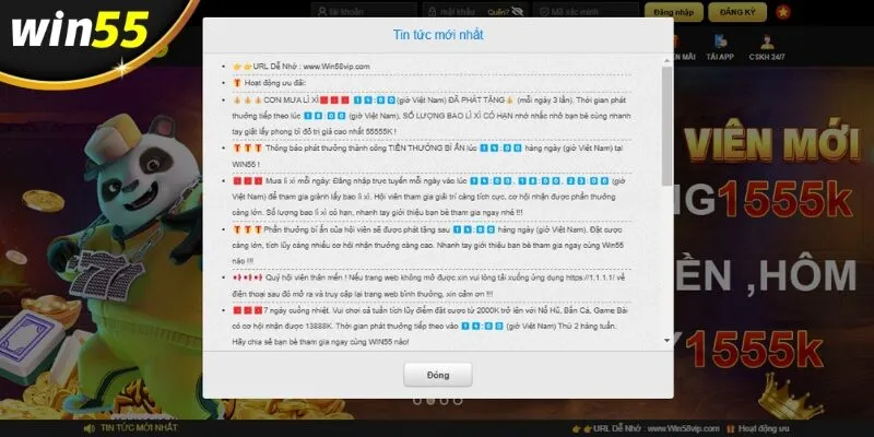 Tham gia cá cược tại Win55, bạn sẽ nhận được vô số ưu đãi hấp dẫn